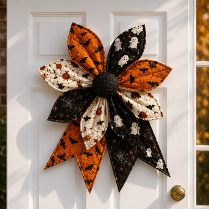 🎀 Oversized Quilted Bow Sewing Kit | Coordinated Printed Fabrics, Soft Batting, Pre-Designed Templates & Complete Supplies for a Full 23–25 in Statement Bow 🍁✨