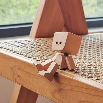 ❤🎁Shaking Feet Wooden Figure with 12PCS Magnetic Expressions
