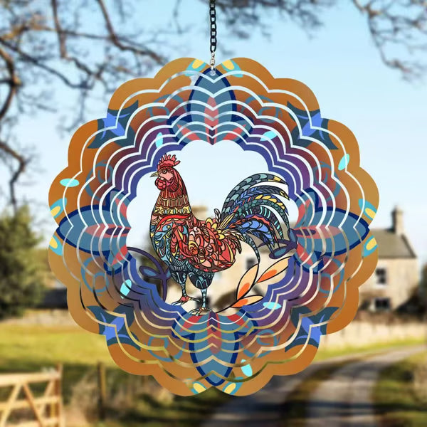 🎉🎐 3D Rotating Wind Chime – Kinetic Hanging Wind Spinner for Garden, Balcony & Outdoor Decor