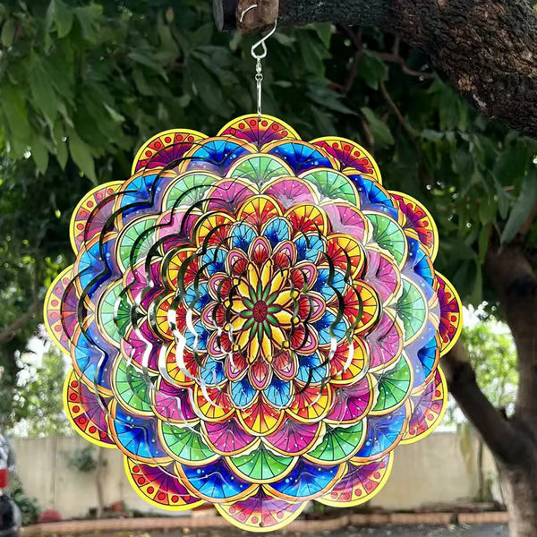 🎉🎐 3D Rotating Wind Chime – Kinetic Hanging Wind Spinner for Garden, Balcony & Outdoor Decor