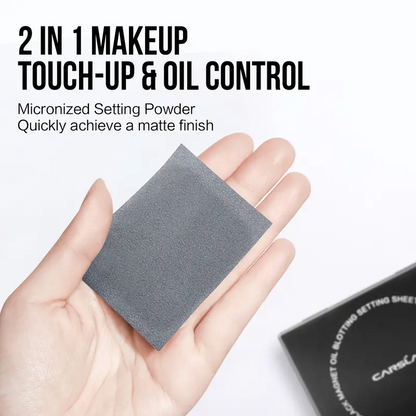 Plainlygoods Black Magnet Oil Blotting Setting Sheet—Keep Makeup Fresh