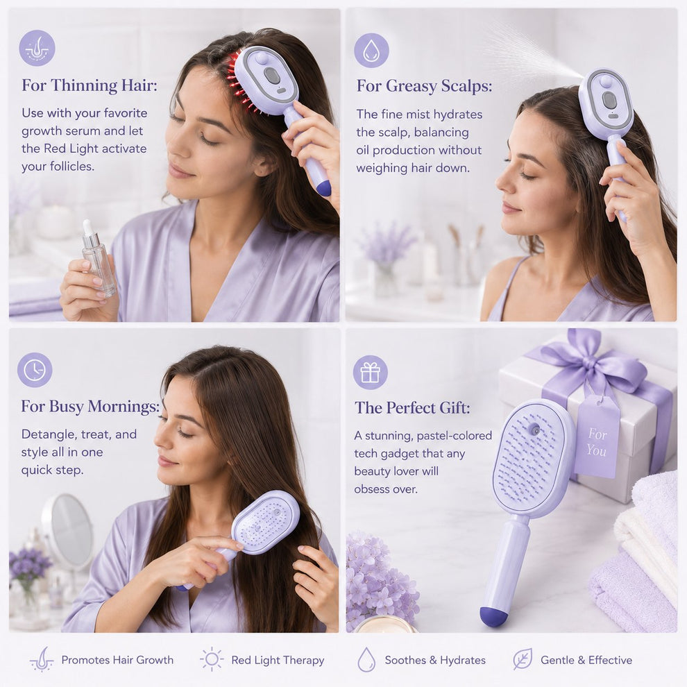 Electric Spray Air Cushion Massage Comb