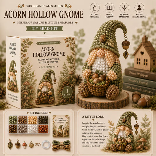 🔥 💕Cozy Gnome DIY Bead Kit Collection– Collect All 12 Gnome