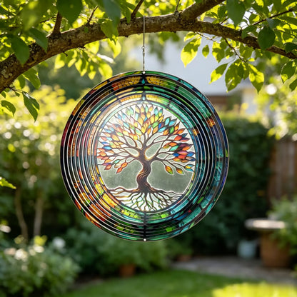 🎉🎐 3D Rotating Wind Chime – Kinetic Hanging Wind Spinner for Garden, Balcony & Outdoor Decor