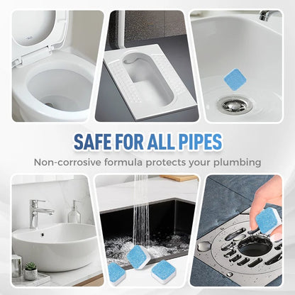 ✨ BUY MORE SAVE MORE! 🚰 Pipe Unclogging Tablets – Fast-Acting Blockage Remover – Safe for pipes, removes hair & grease – no damage to plumbing 🔧