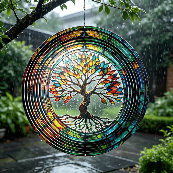 🎉🎐 3D Rotating Wind Chime – Kinetic Hanging Wind Spinner for Garden, Balcony & Outdoor Decor