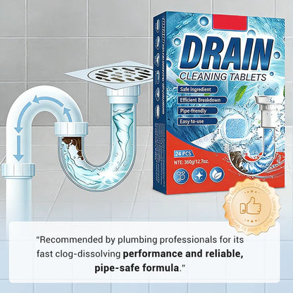✨ BUY MORE SAVE MORE! 🚰 Pipe Unclogging Tablets – Fast-Acting Blockage Remover – Safe for pipes, removes hair & grease – no damage to plumbing 🔧