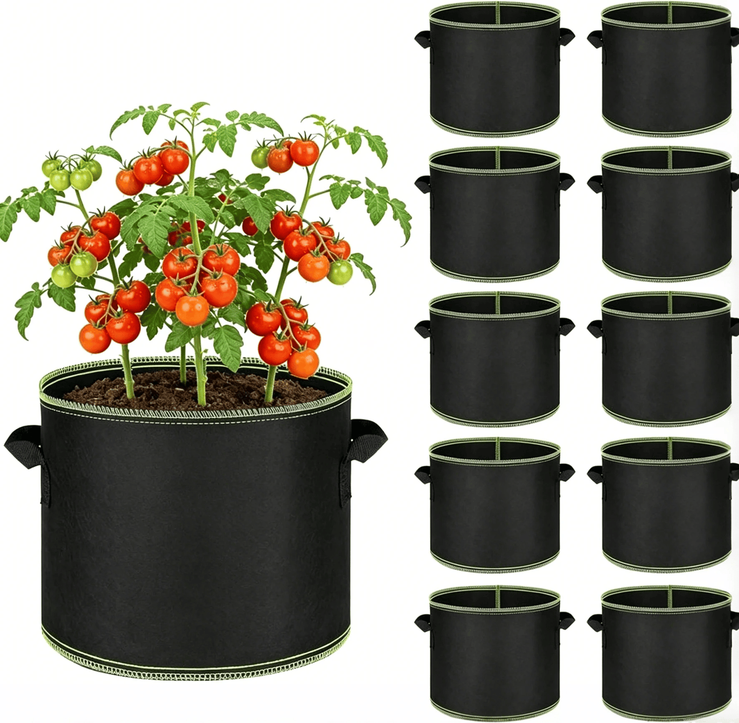 5-Pack 5 Gallon Grow Bags
