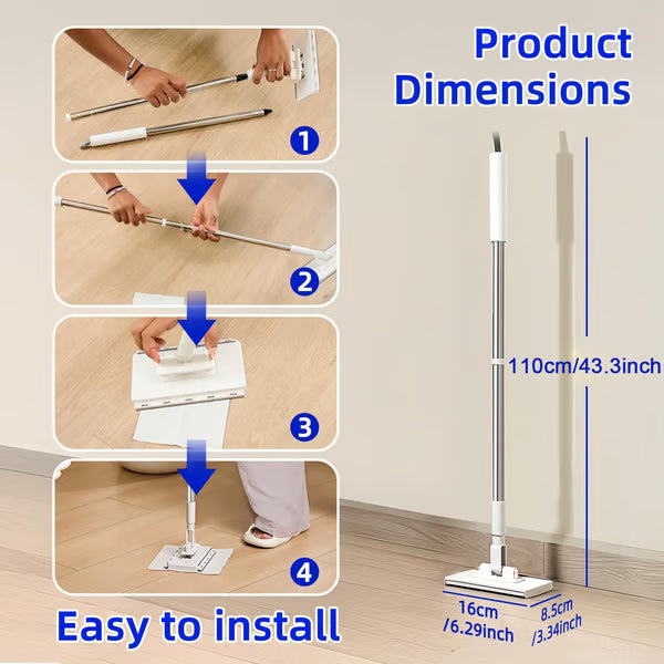 Use Any Old Cloth! The Smart Tooth-Grip Mop That Saves You Money. 💰👕