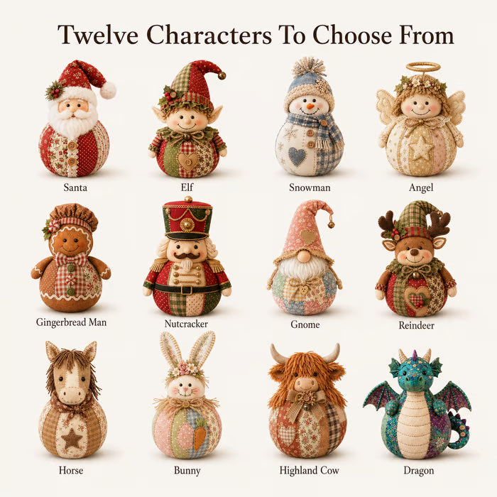 DIY Patchwork Fabric Character Doll Kit
