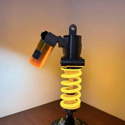 🎁Father's Day Limited Sale🔥Ohlins Inspired Suspension Shock Absorber Lamp - Adjustable LED Light for Gamers & Car Enthusiasts