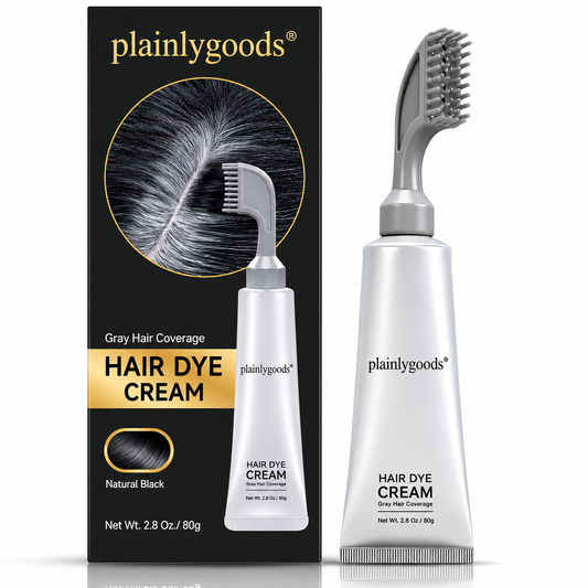 Plainlygoods Hair Dye Comb – 100% Gray Coverage, Black