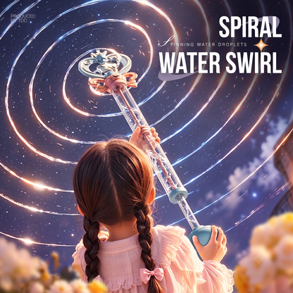 Plainlygoods Magic Spiral Water Wand – 2-in-1 Rotating Spray Water Blaster for Kids