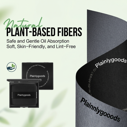 Plainlygoods Black Magnet Oil Blotting Setting Sheet—Keep Makeup Fresh
