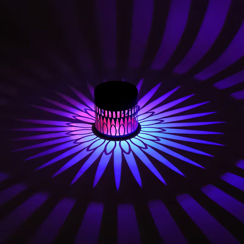 Solar Mandala Wall Light | Outdoor Garden Fence Projector Lamp 🪐🌌