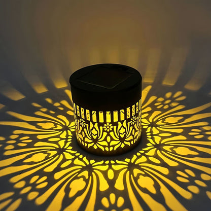 Solar Mandala Wall Light | Outdoor Garden Fence Projector Lamp 🪐🌌