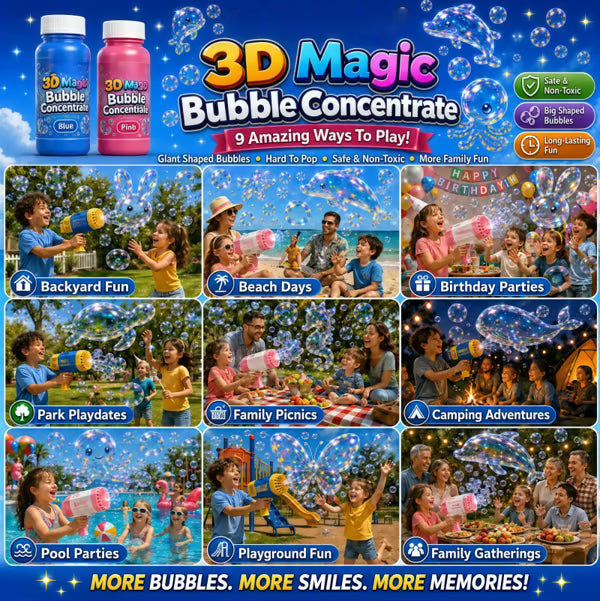 🫧 Super 3D Magic Bubble Concentrate —— Animal & Ocean Fantasy Theme